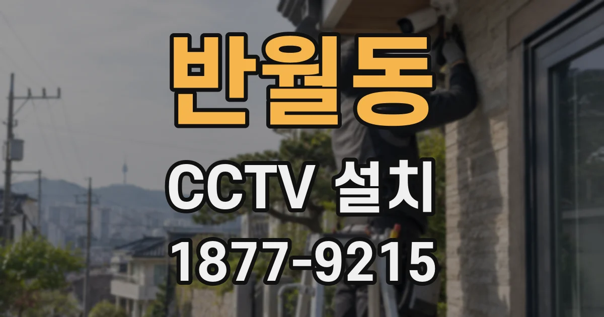 반월동 CCTV 설치