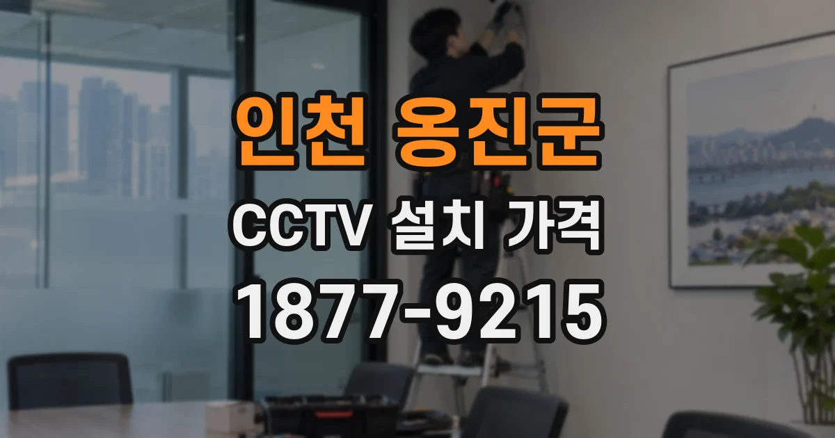 인천 옹진군 CCTV 설치 가격