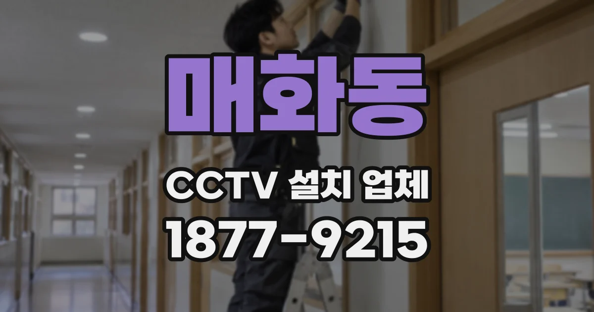 매화동 CCTV 설치 업체