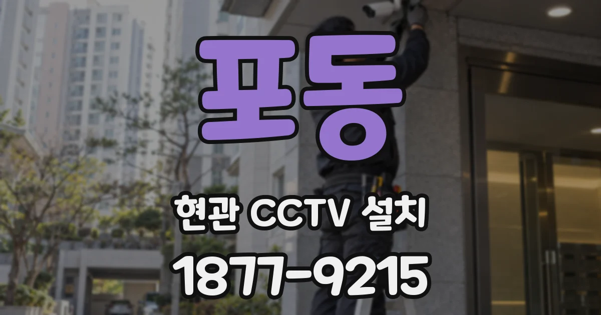포동 현관 CCTV 설치