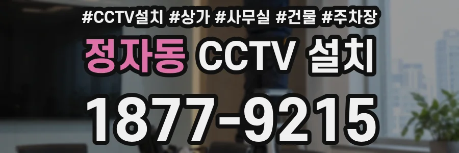 정자동 CCTV 설치