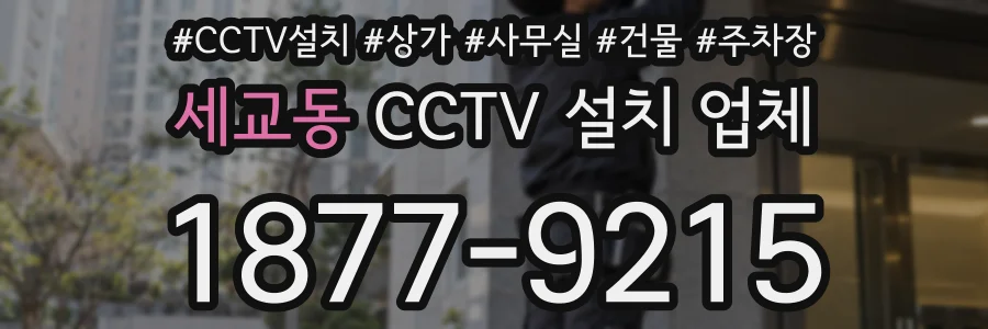 세교동 CCTV 설치 업체