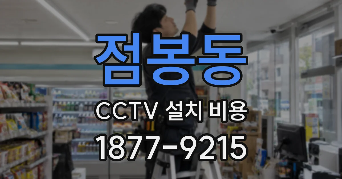 점봉동 CCTV 설치 비용