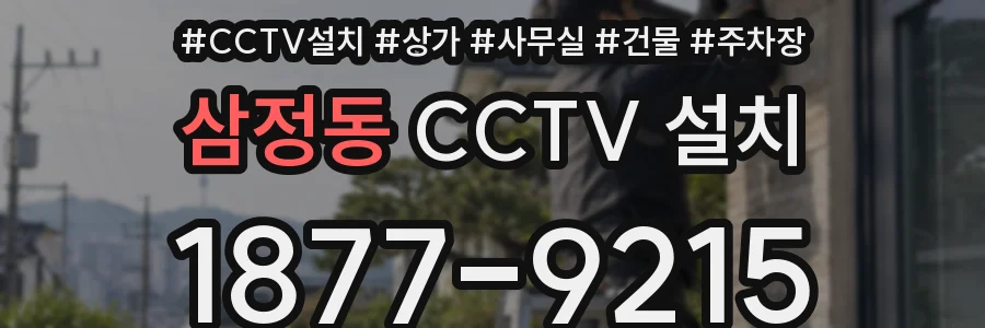 삼정동 CCTV 설치