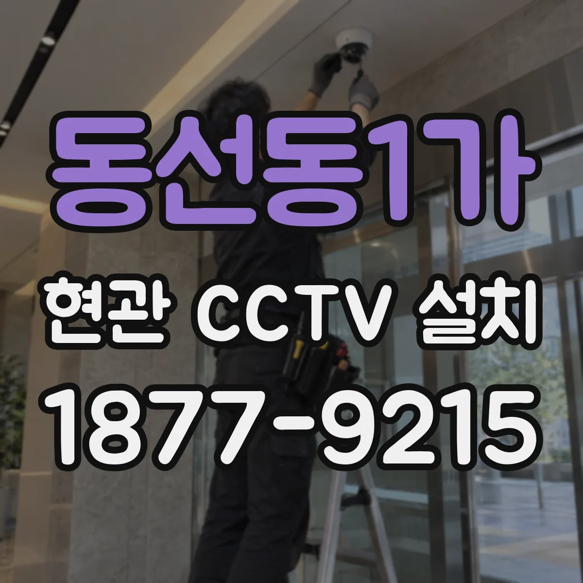 동선동1가 현관 CCTV 설치