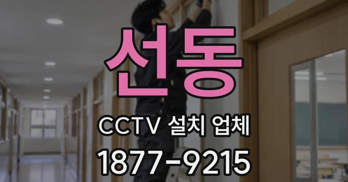 선동 CCTV 설치 업체