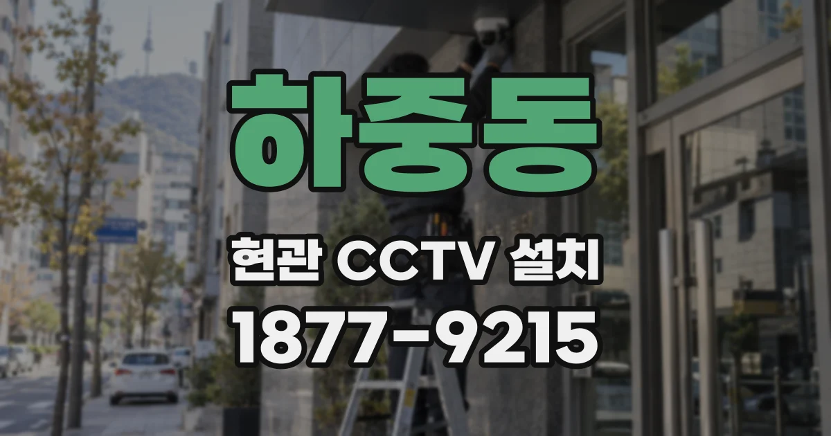 하중동 현관 CCTV 설치