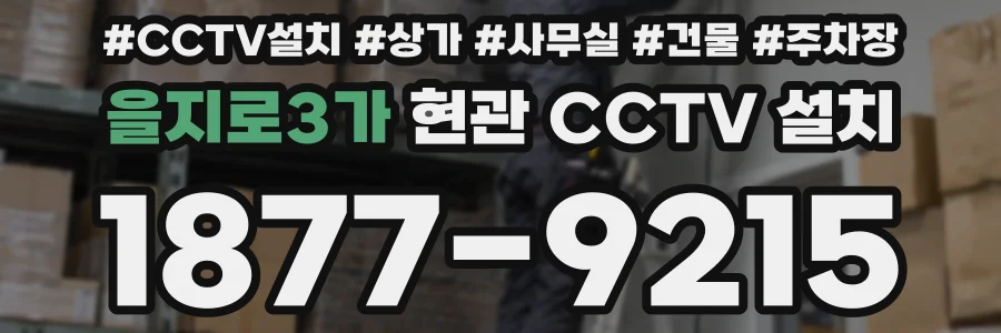 을지로3가 현관 CCTV 설치