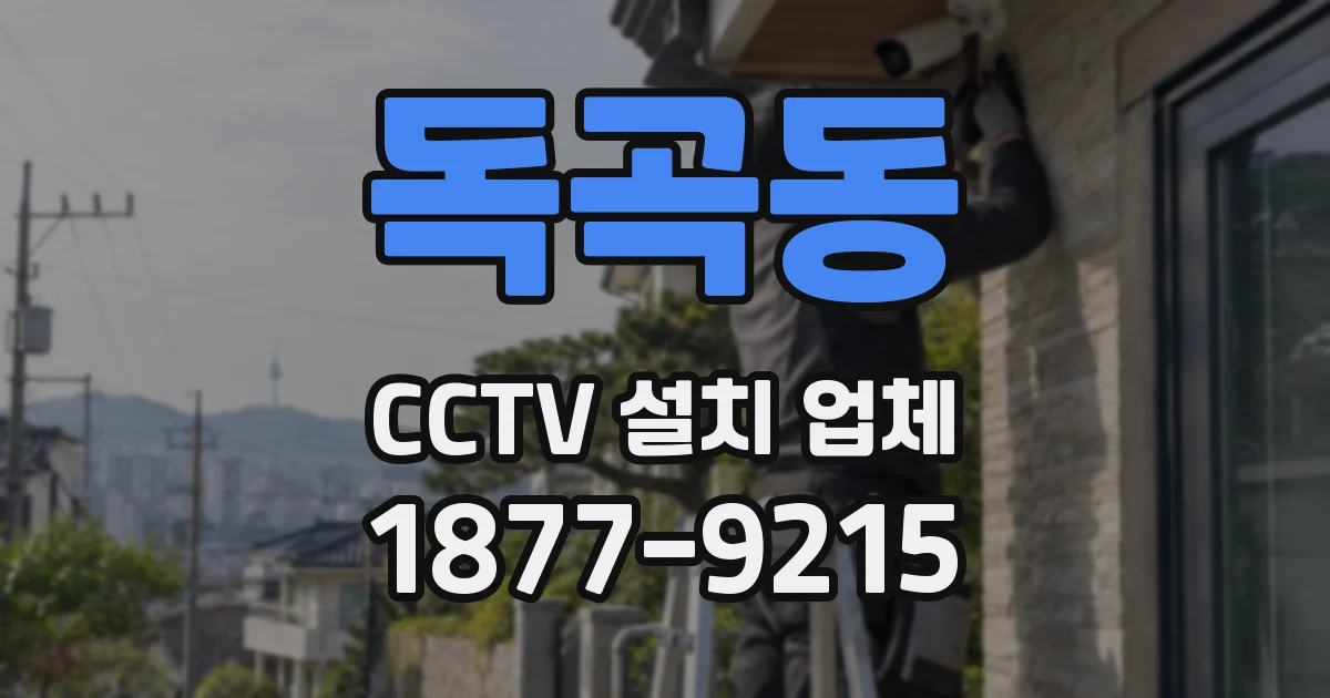 독곡동 CCTV 설치 업체