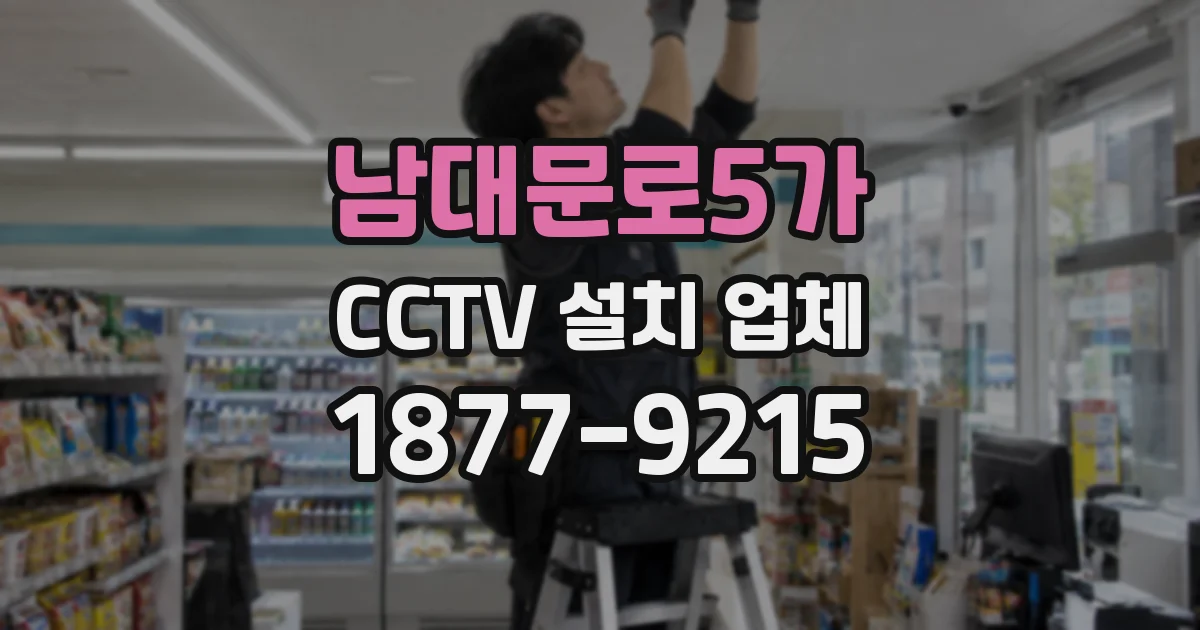 남대문로5가 CCTV 설치 업체