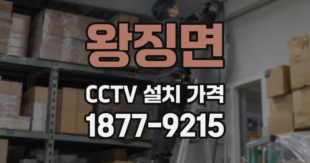 왕징면 CCTV 설치 가격