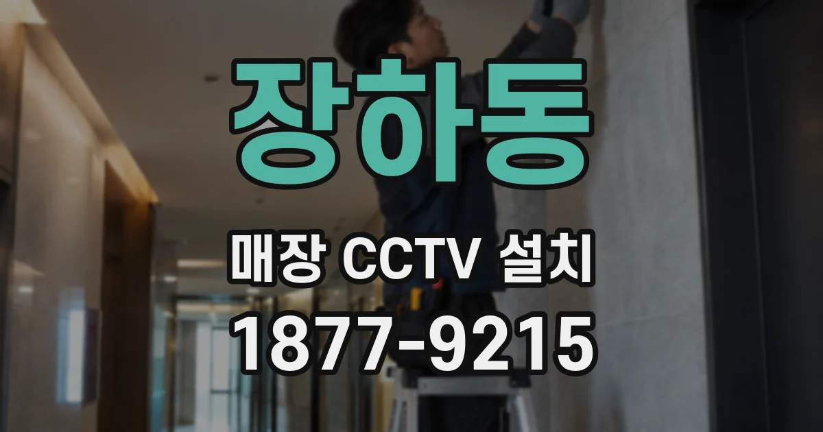 장하동 매장 CCTV 설치