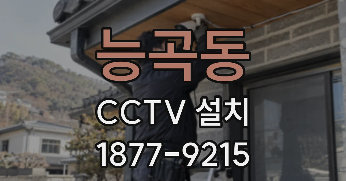 능곡동 CCTV 설치
