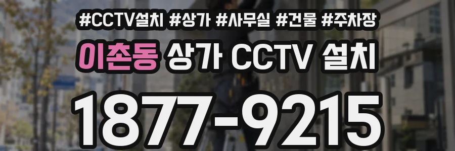 이촌동 상가 CCTV 설치