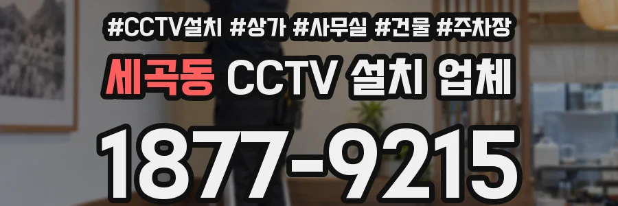 세곡동 CCTV 설치 업체