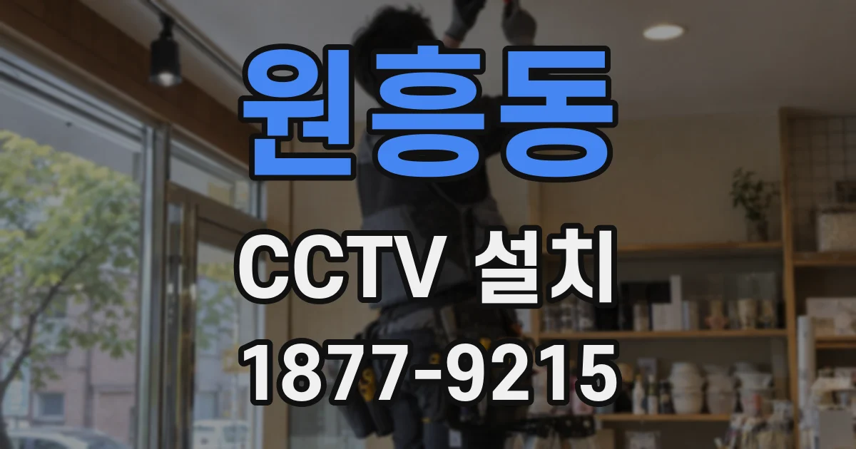 원흥동 CCTV 설치
