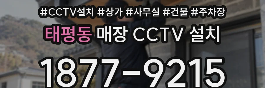 태평동 매장 CCTV 설치