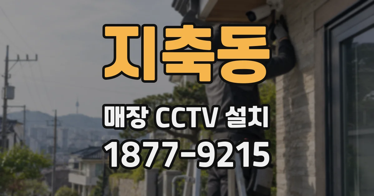 지축동 매장 CCTV 설치