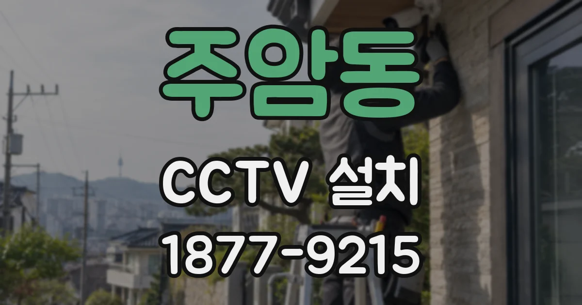 주암동 CCTV 설치
