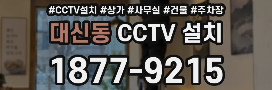대신동 CCTV 설치