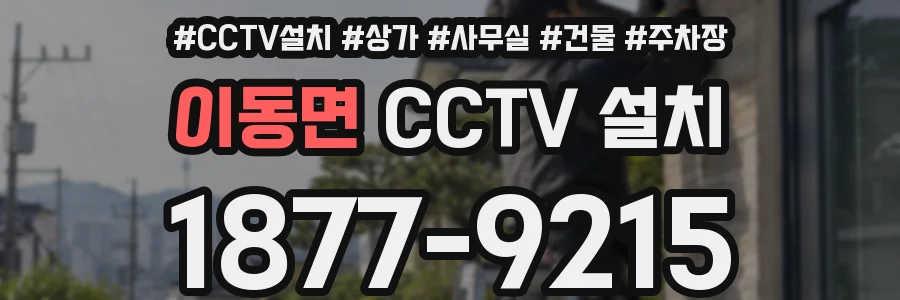 이동면 CCTV 설치