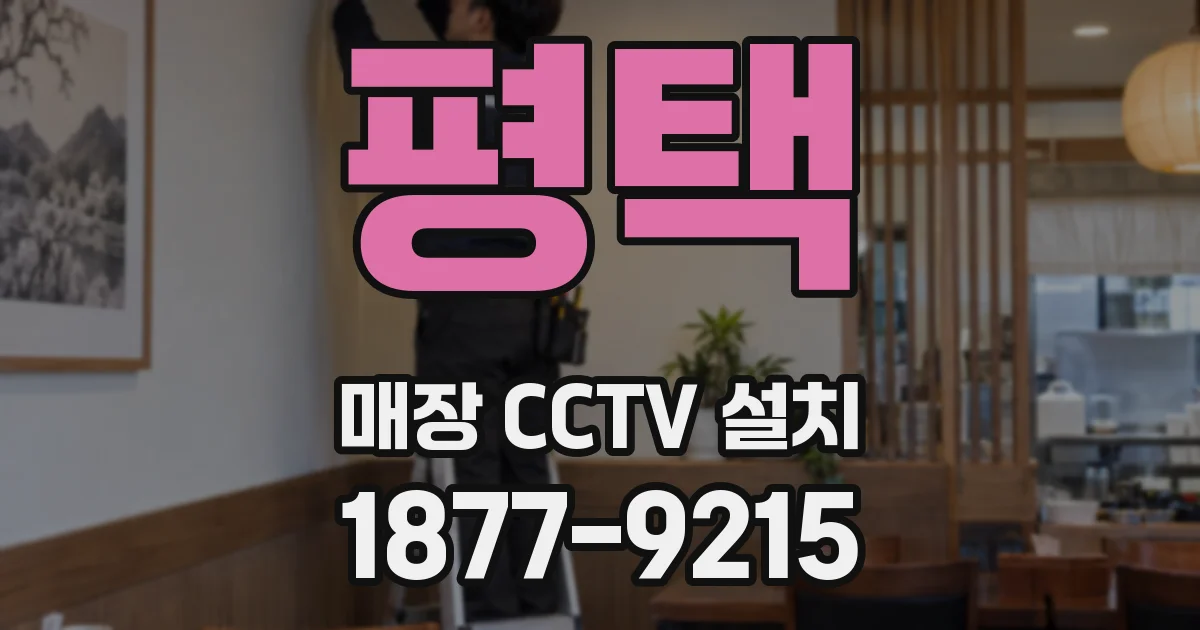 평택 매장 CCTV 설치