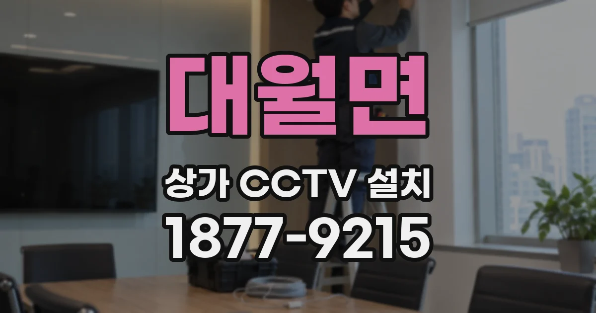 대월면 상가 CCTV 설치