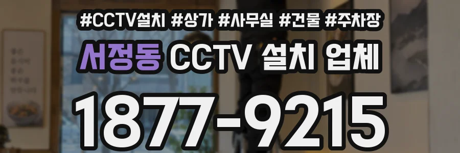 서정동 CCTV 설치 업체