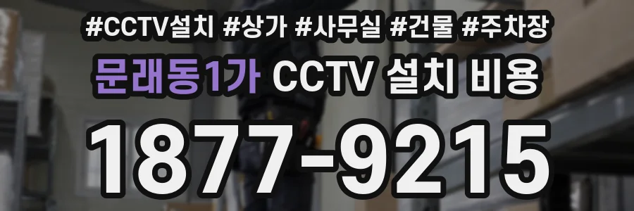 문래동1가 CCTV 설치 비용