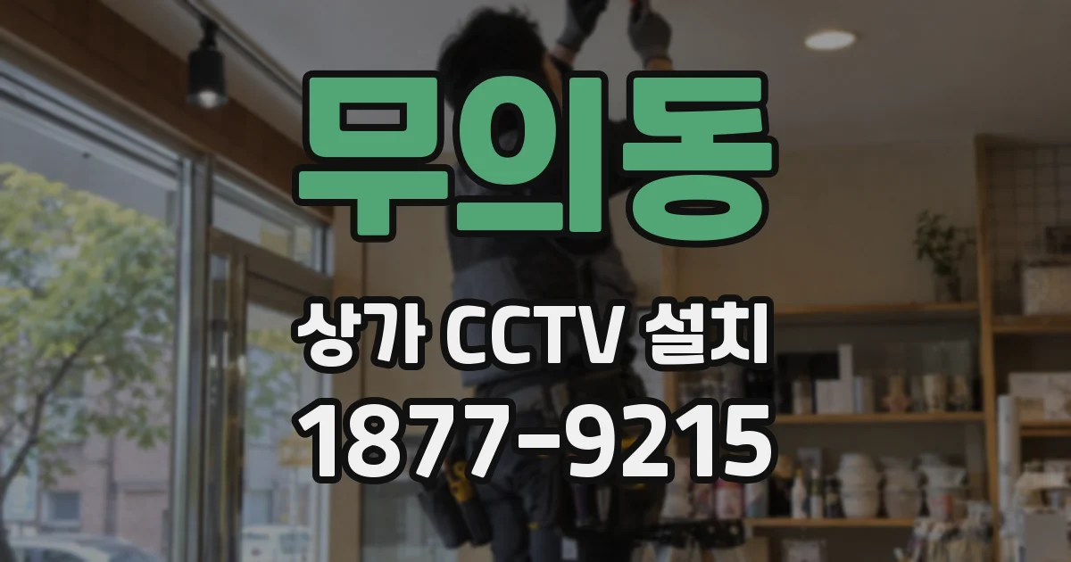 무의동 상가 CCTV 설치