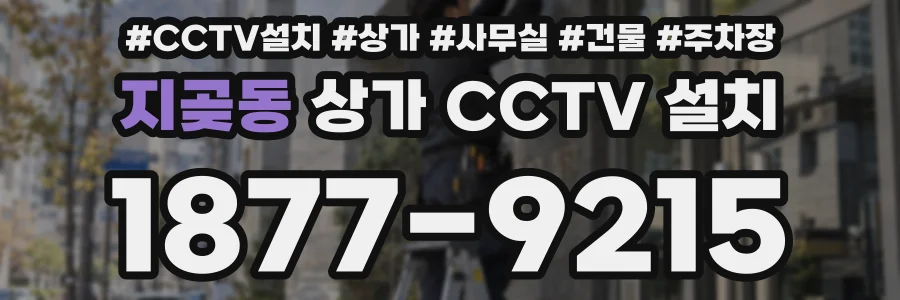 지곶동 상가 CCTV 설치