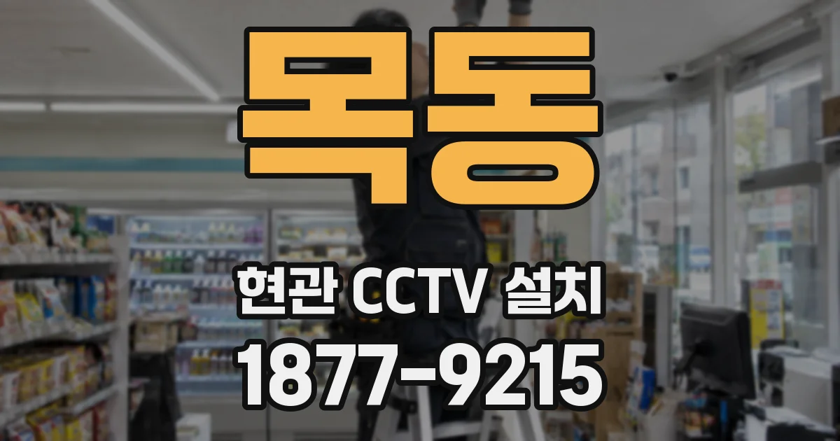 목동 현관 CCTV 설치