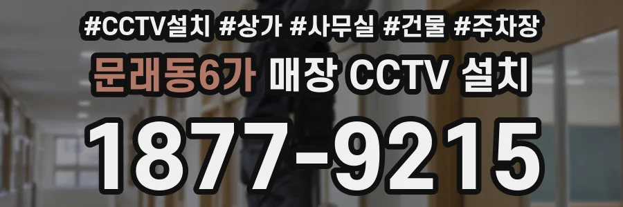 문래동6가 매장 CCTV 설치