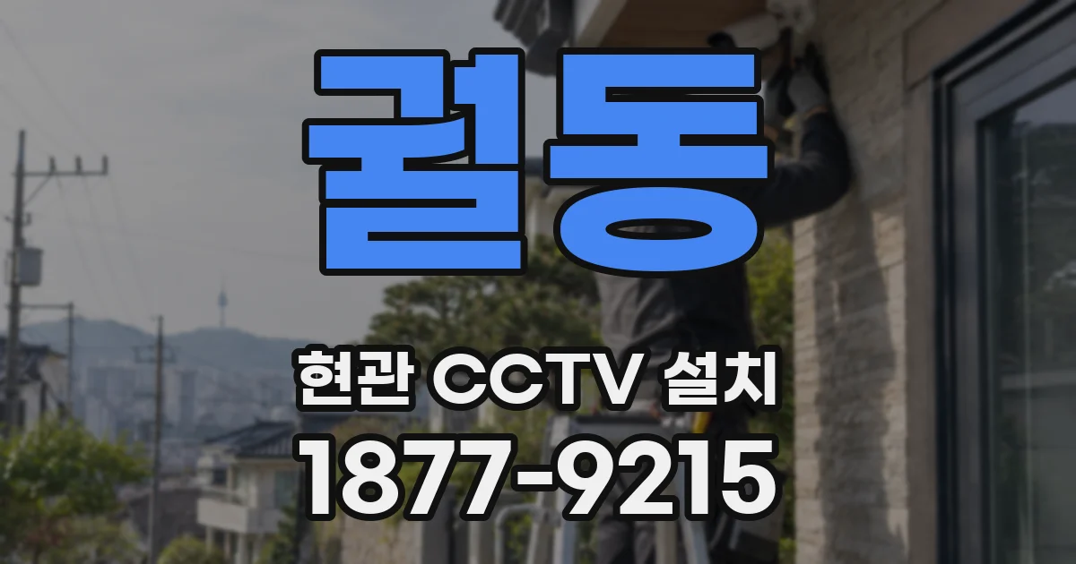 궐동 현관 CCTV 설치