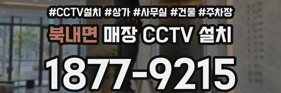 북내면 매장 CCTV 설치