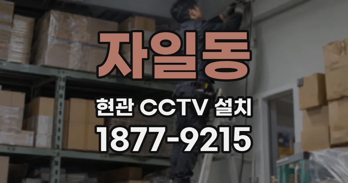 자일동 현관 CCTV 설치