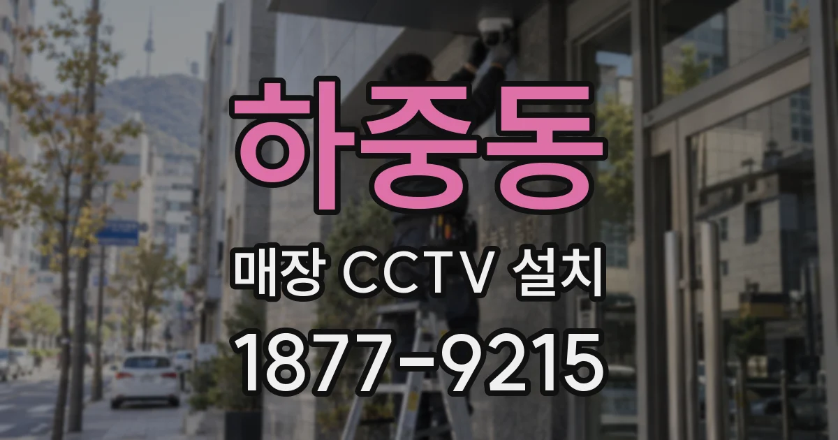 하중동 매장 CCTV 설치