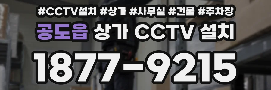 공도읍 상가 CCTV 설치