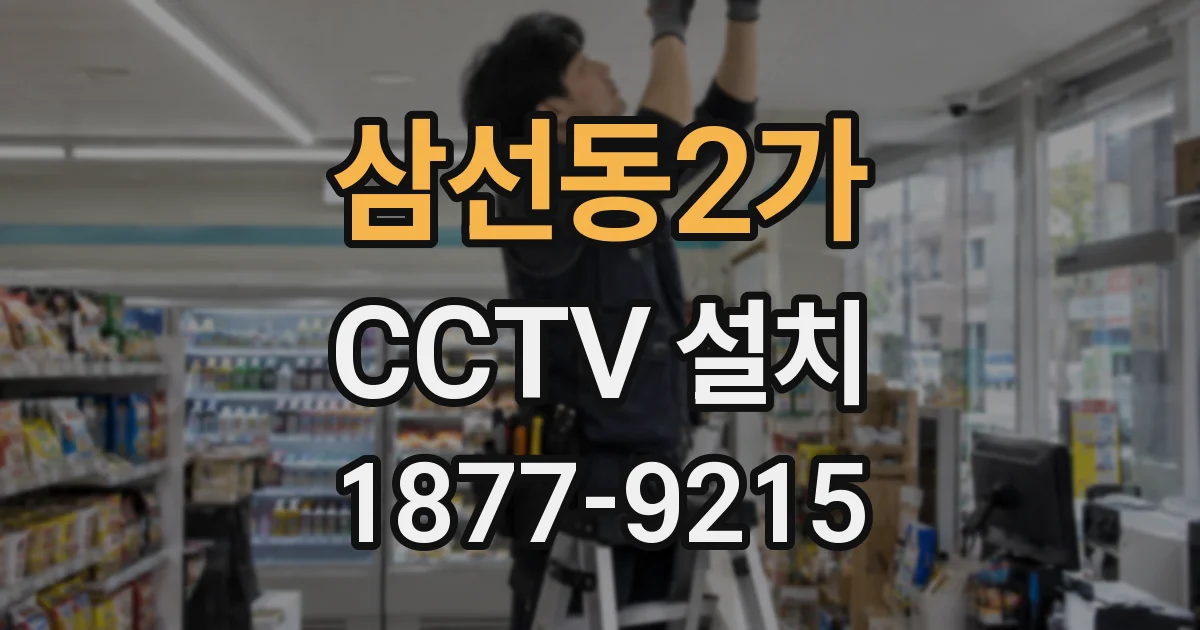 삼선동2가 CCTV 설치
