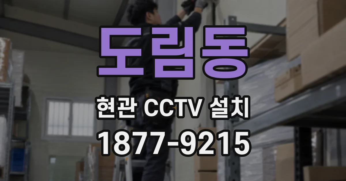 도림동 현관 CCTV 설치