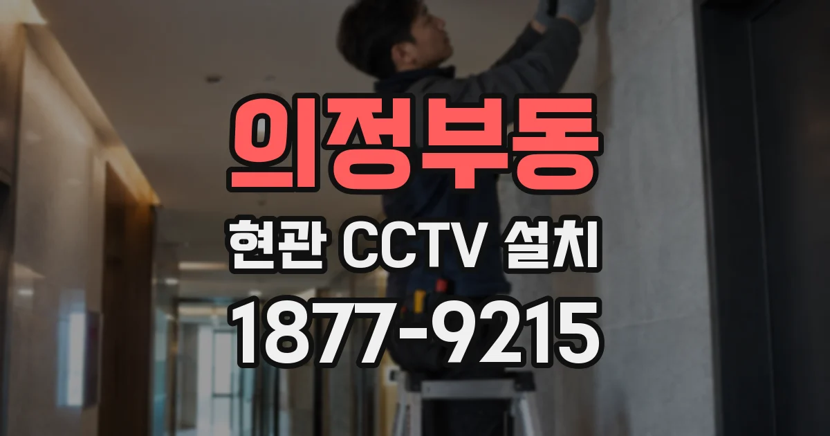 의정부동 현관 CCTV 설치