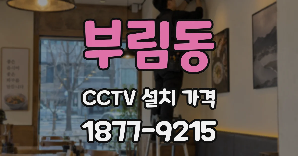 부림동 CCTV 설치 가격