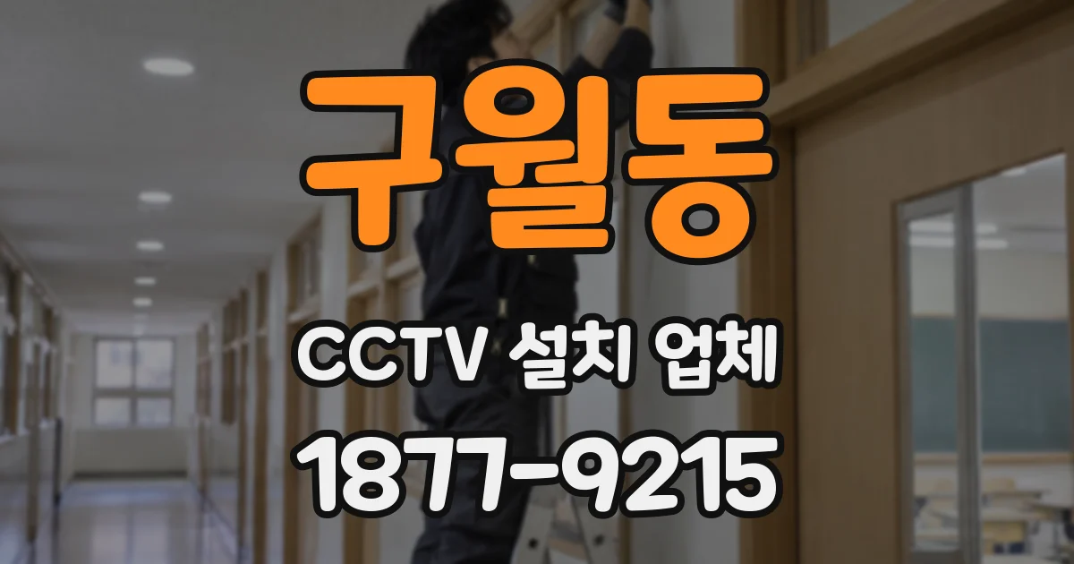 구월동 CCTV 설치 업체