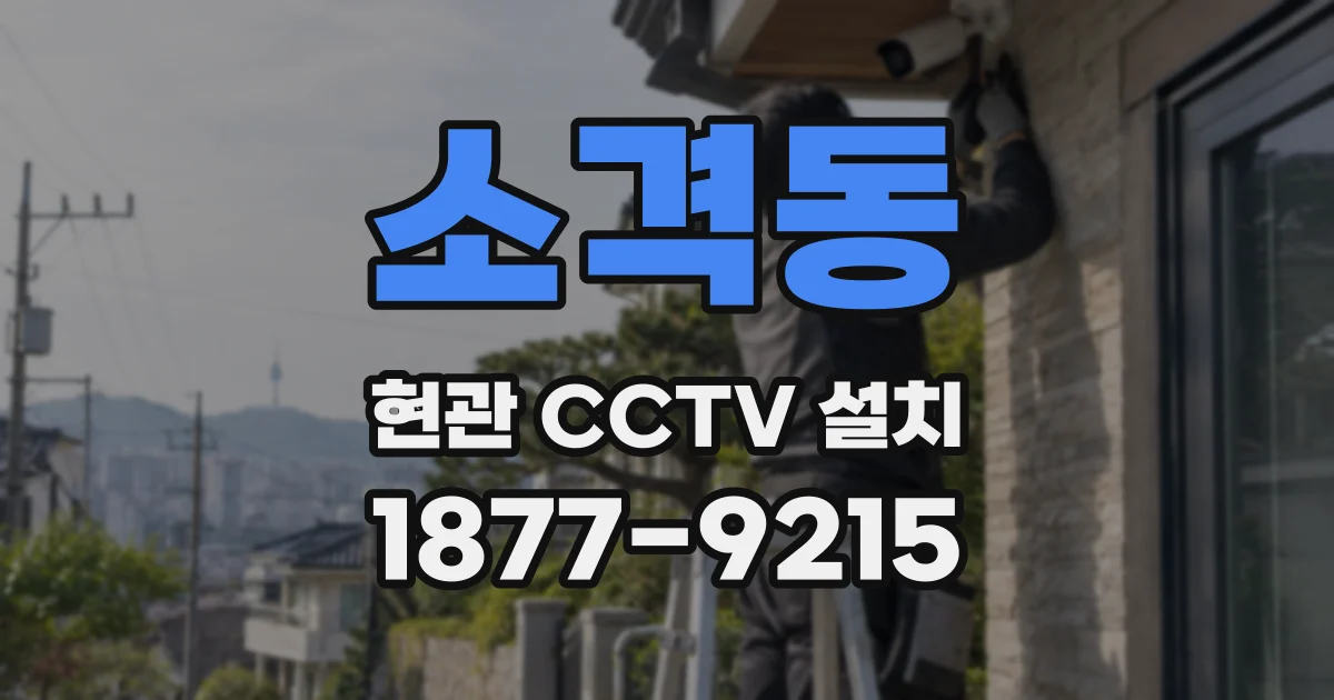소격동 현관 CCTV 설치