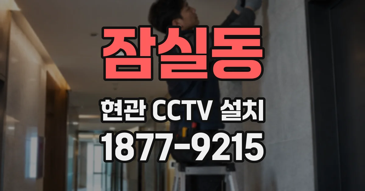 잠실동 현관 CCTV 설치