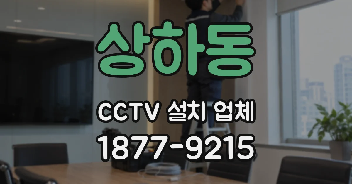 상하동 CCTV 설치 업체