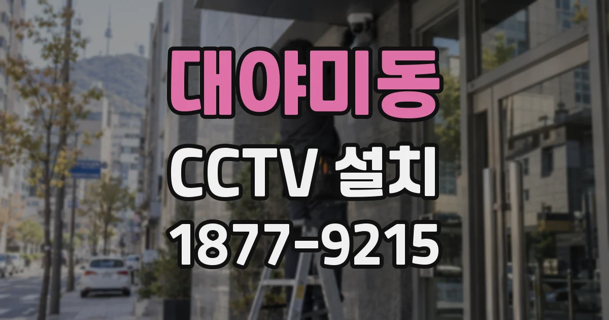 대야미동 CCTV 설치