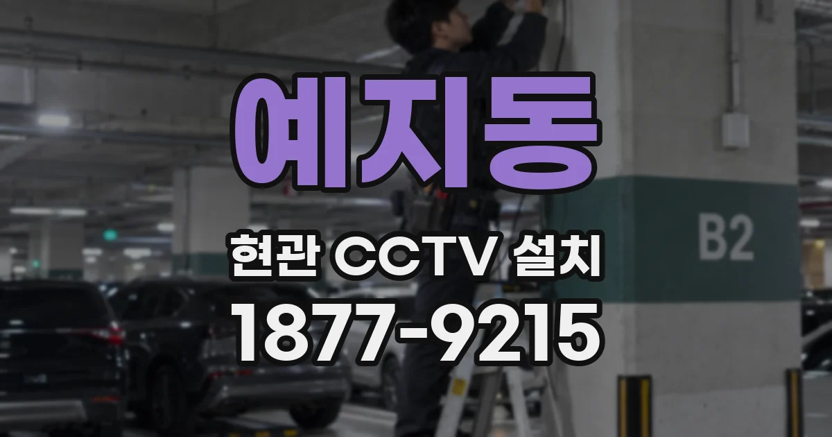 예지동 현관 CCTV 설치