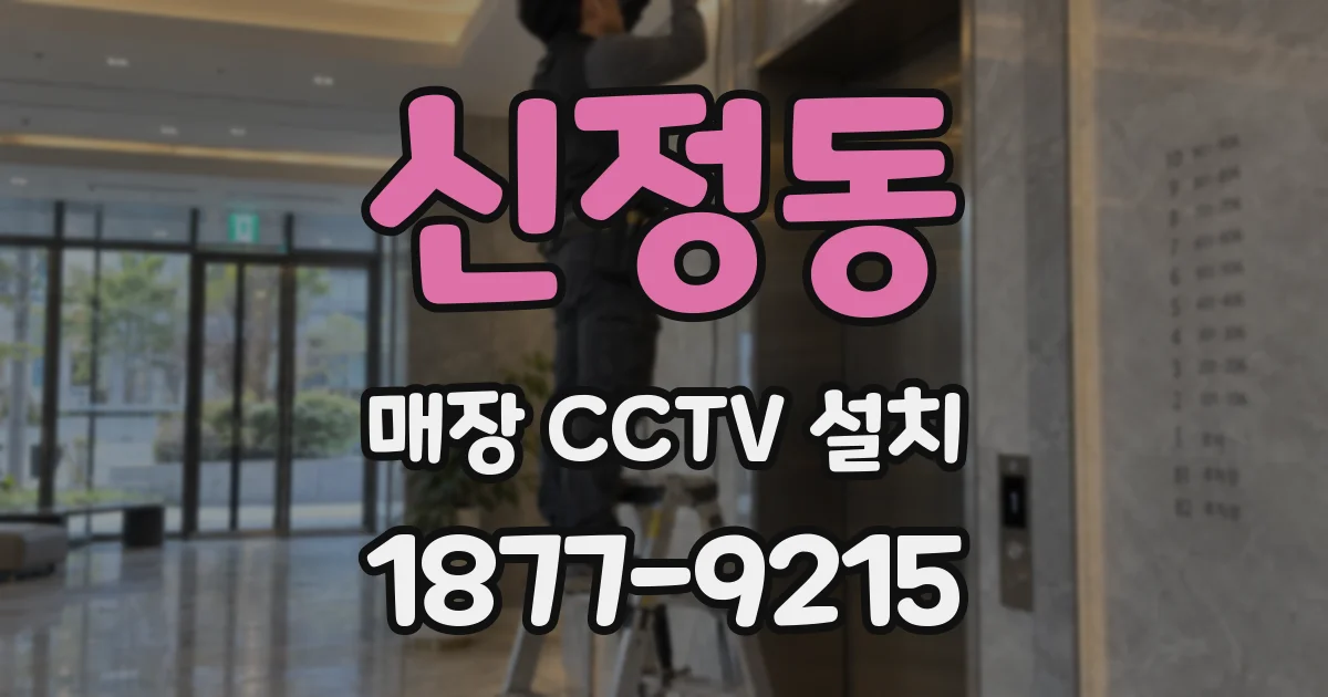 신정동 매장 CCTV 설치