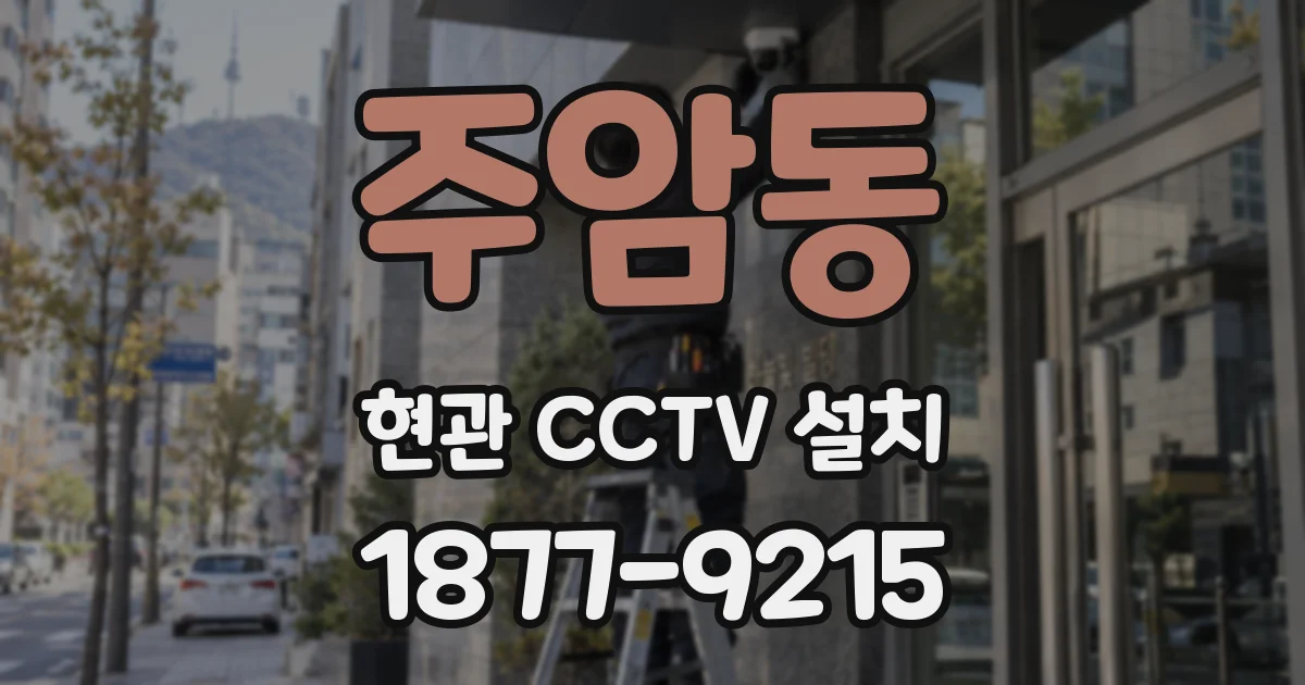 주암동 현관 CCTV 설치